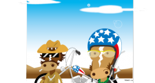 年賀はがき用バイクイラスト