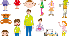 カワイイ子どもや女の人イラスト集
