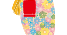 ファッション雑誌の女性イラスト